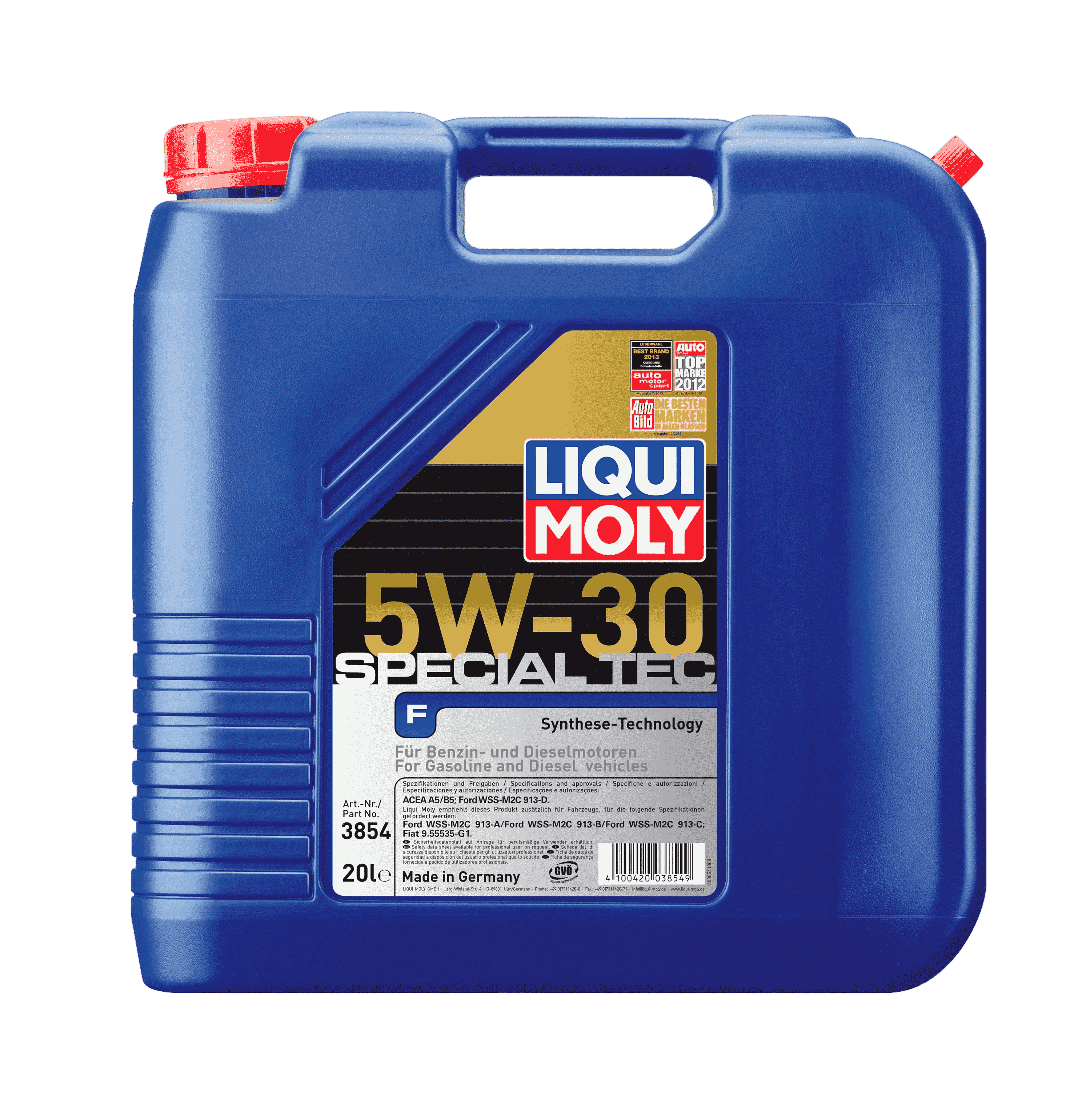 Моторное масло Liqui Moly Special Tec F 5W-30, 20л